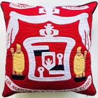 Pillow Cover 18x18-Hawaiian Crest - Red Pillow Cover 18x18-Hawaiian Crest - Red
