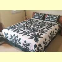 Hawaiian Bedspread-Breadfruit Pattern 2