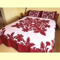 Hawaiian Bedspread-Breadfruit Pattern 3