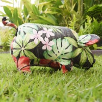 Pig Decor- Tropical Flowers Pig Decor- Tropical Flowers