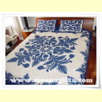 Hawaiian Bedspread - Breadfruit  Pattern 1